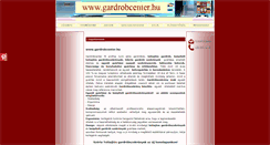 Desktop Screenshot of gardrobcenter.hu