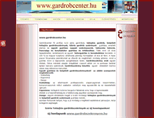 Tablet Screenshot of gardrobcenter.hu